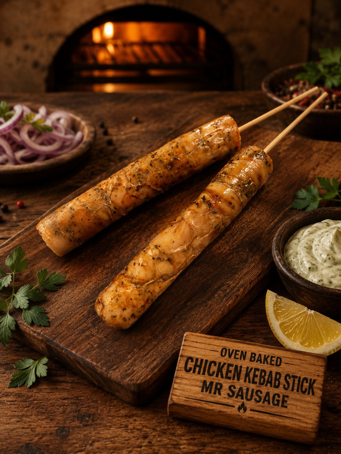 A. Chicken Kebab - Oven baked (pre-cooked) 6 Pack - Frozen